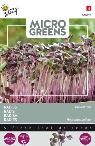 Microgreens Radish Daikon Red 375 seeds